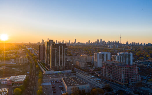 (c) Aerial photos of 1444 Dupont St by DroneHub exclusively for SHANE.