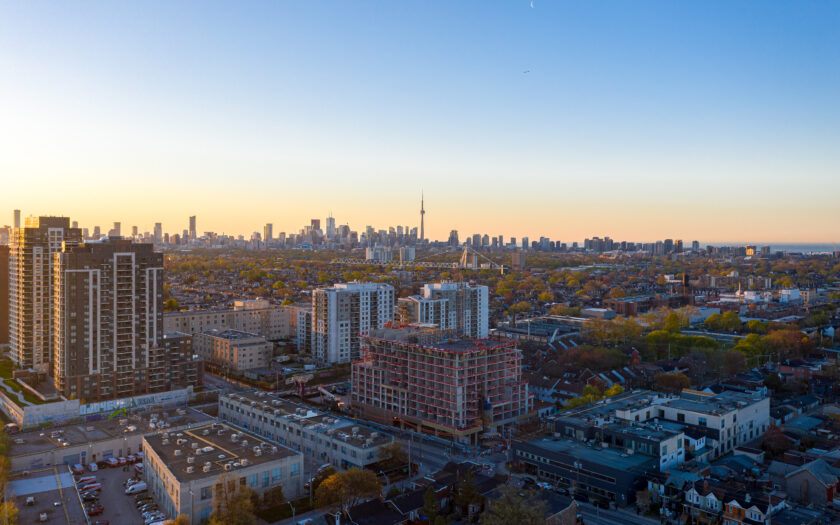 (c) Aerial photos of 1444 Dupont St by DroneHub exclusively for SHANE.