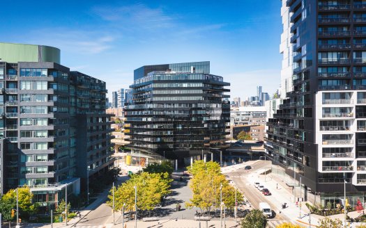 Harris Square Condos (c) Photo by SHANE Maps exclusively for SHANE Maps